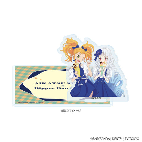 『アイカツスターズ!』アクリルコースタースタンド02/ゆず&リリィ(描き下ろしイラスト)